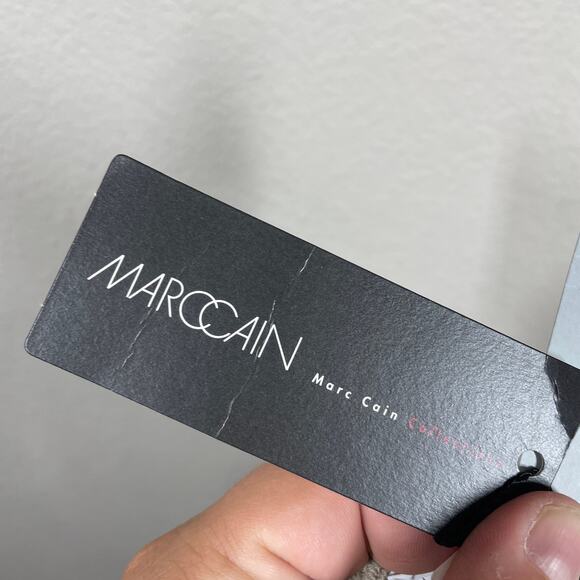 Marc Cain Womens 3/8 US Khaki Straight Leg Jeans Pants Tan Cotton Blend Pockets - Picture 10 of 15